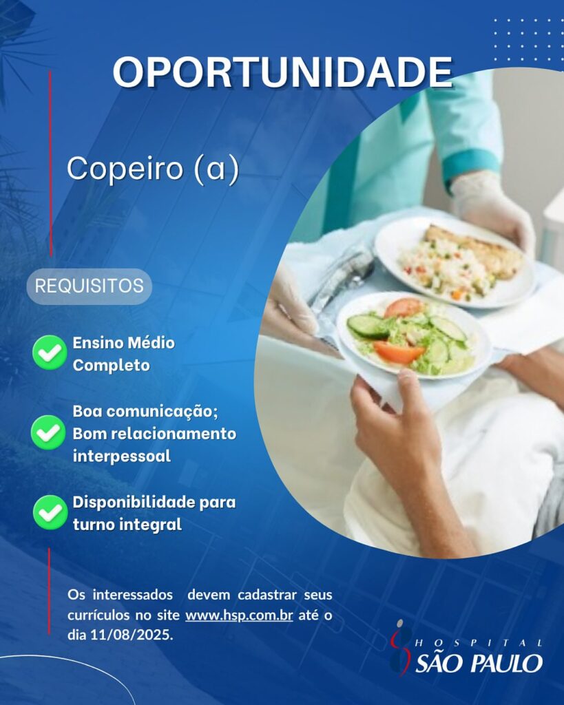 Vaga para Copeiro(a)