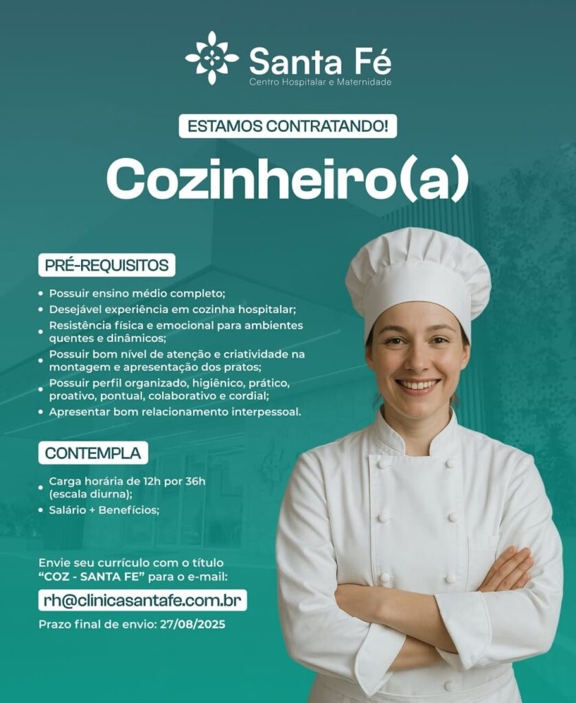 Vaga para Cozinheiro(a)