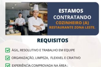 Vaga para Cozinheiro(a)