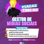 Vaga para Gestor de Mídias Sociais em Homeoffice