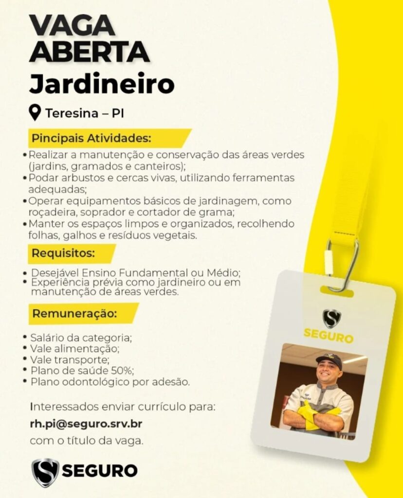 Vaga para Jardineiro