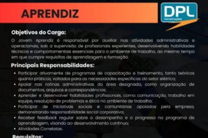 Vaga para Jovem Aprendiz