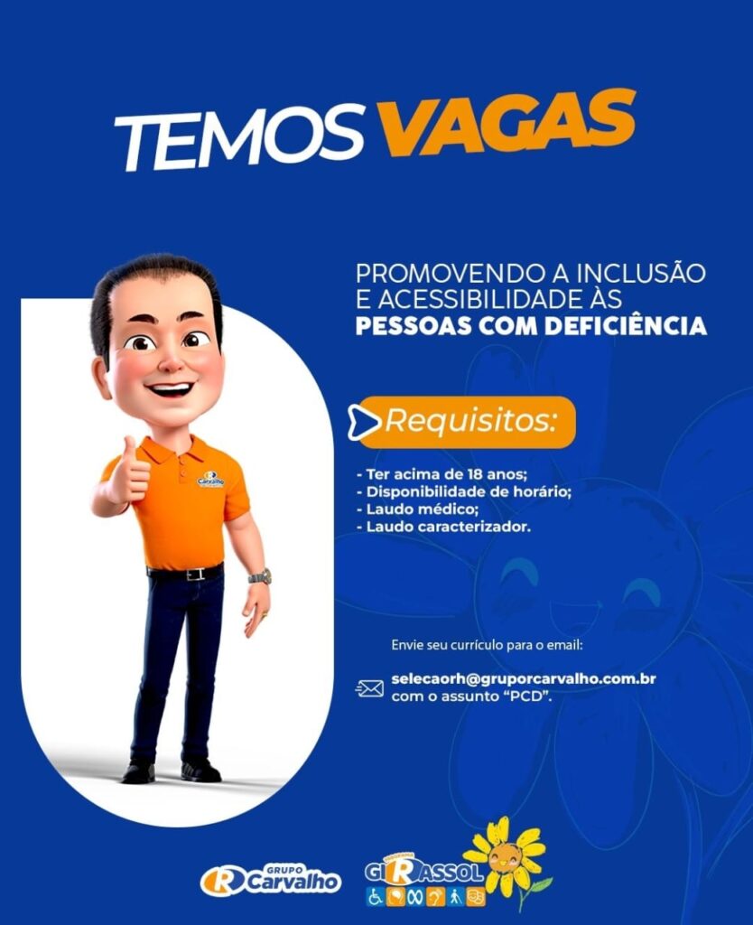 Vaga para PCD 