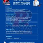 Vaga para Recepcionista para Oficina