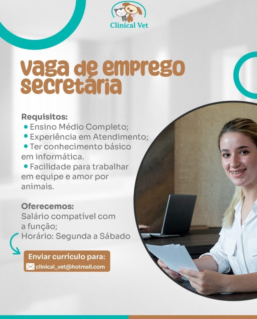Vaga para Secretária