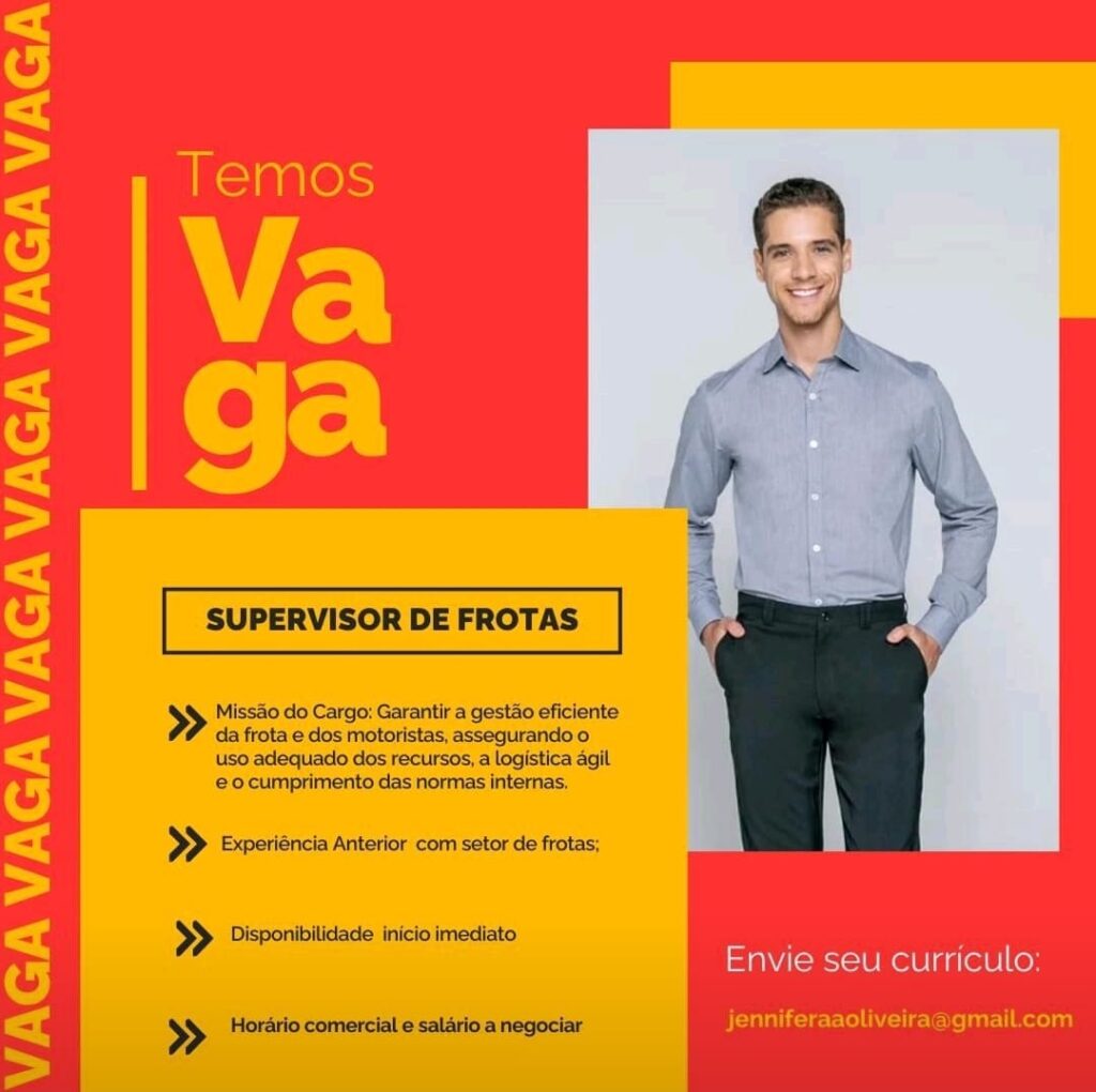 Vaga para Supervisor de Frota