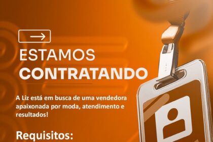 Vaga para Vendedora