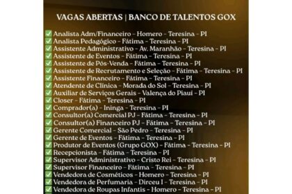 Diversas vagas