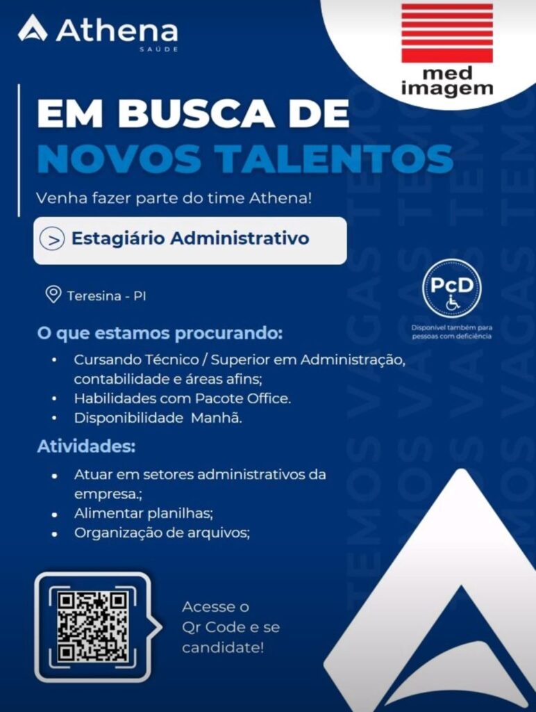 Vaga de Estágio para Administração