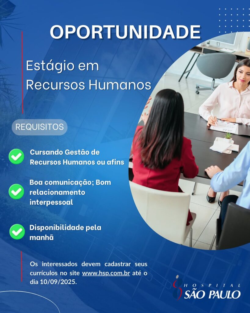 Vaga de Estágio para RH 