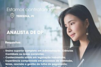 Vaga para Analista de DP
