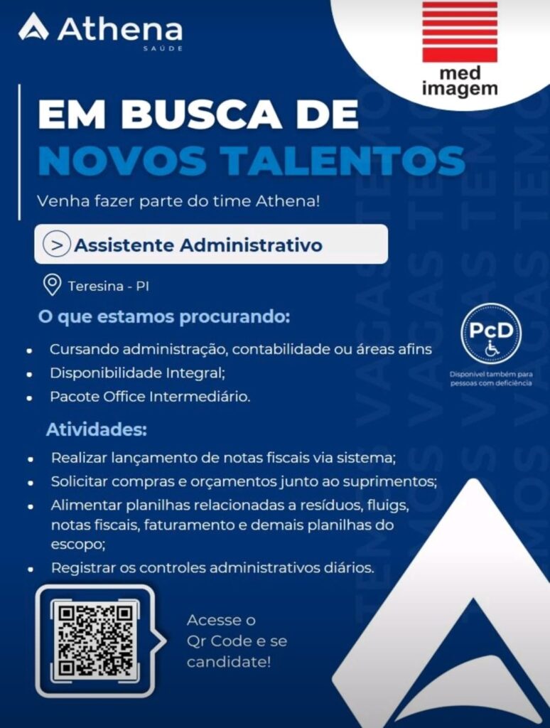 Vaga para Assistente Administrativo