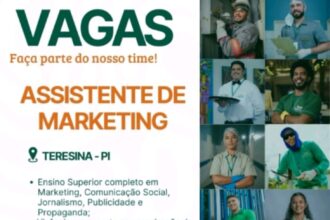 Vaga para Assistente de Marketing