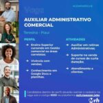 Vaga para Auxiliar ADM Comercial