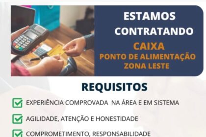 Vaga para Caixa