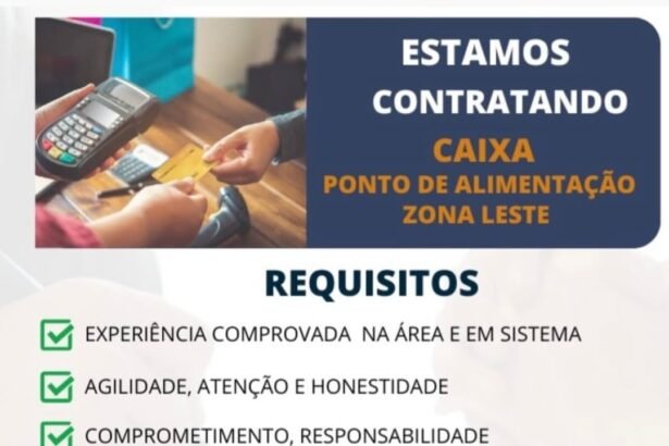 Vaga para Caixa
