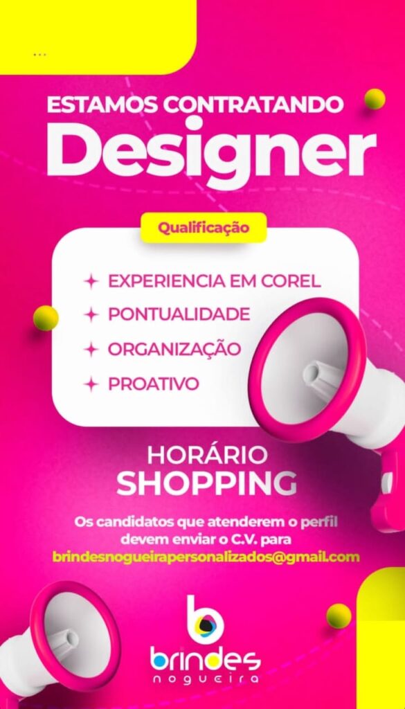 Vaga para Designer