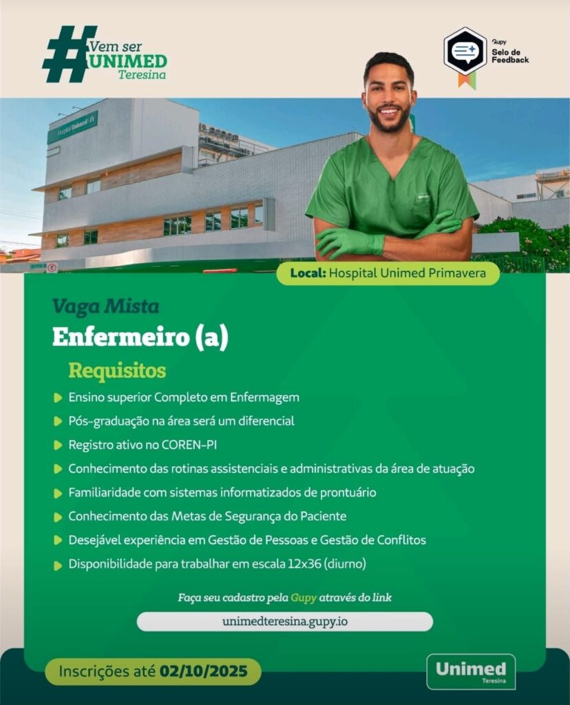 Vaga para Enfermeiro(a)