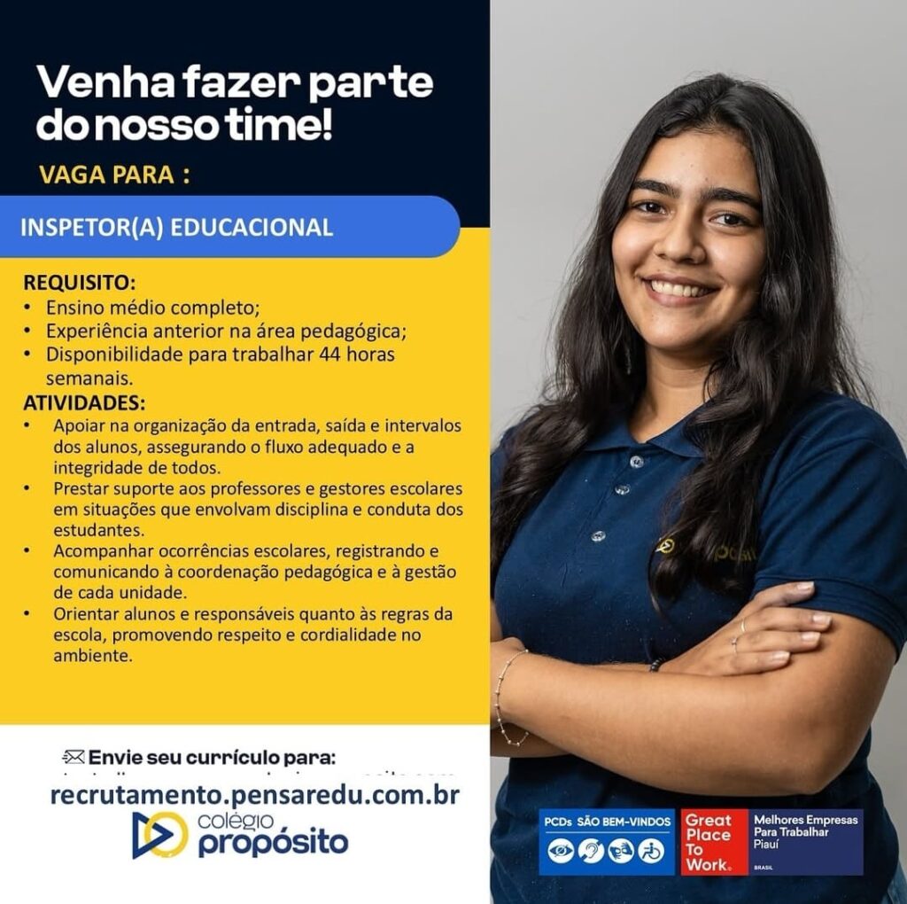 Vaga para Inspetor(a) Educacional