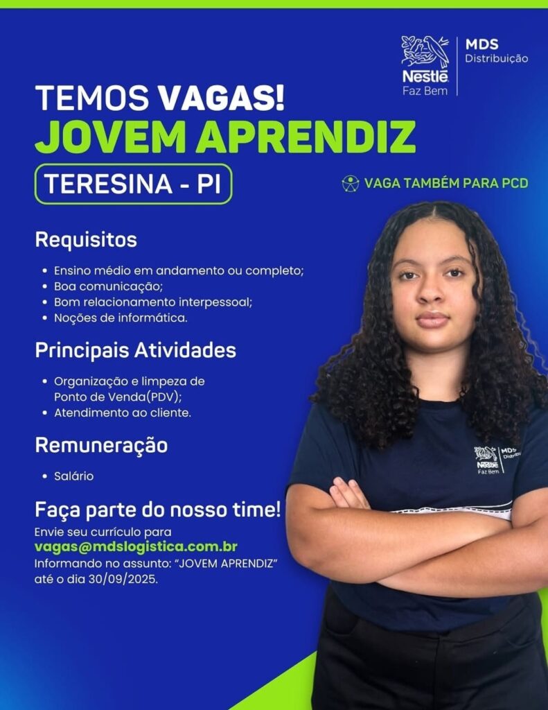 Vaga para Jovem Aprendiz