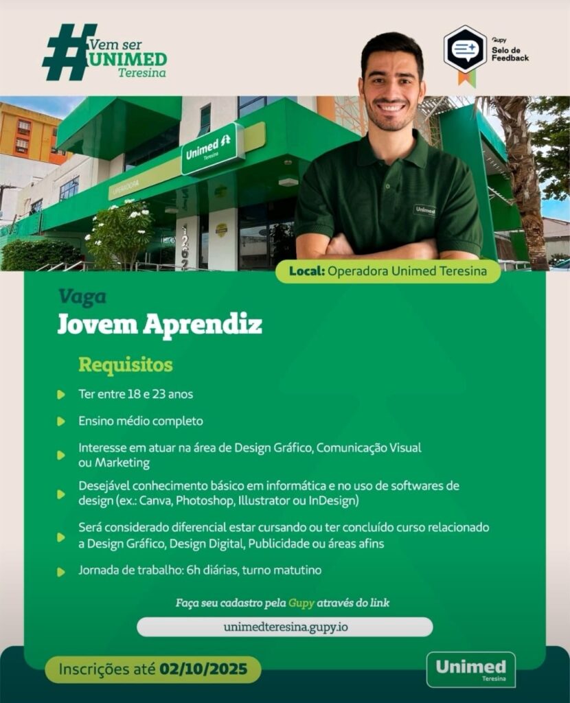 Vaga para Jovem Aprendiz