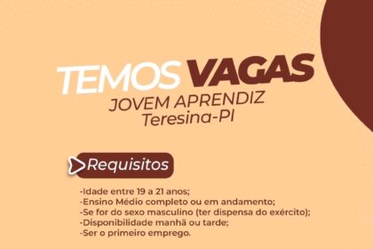 Vaga para Jovem Aprendiz