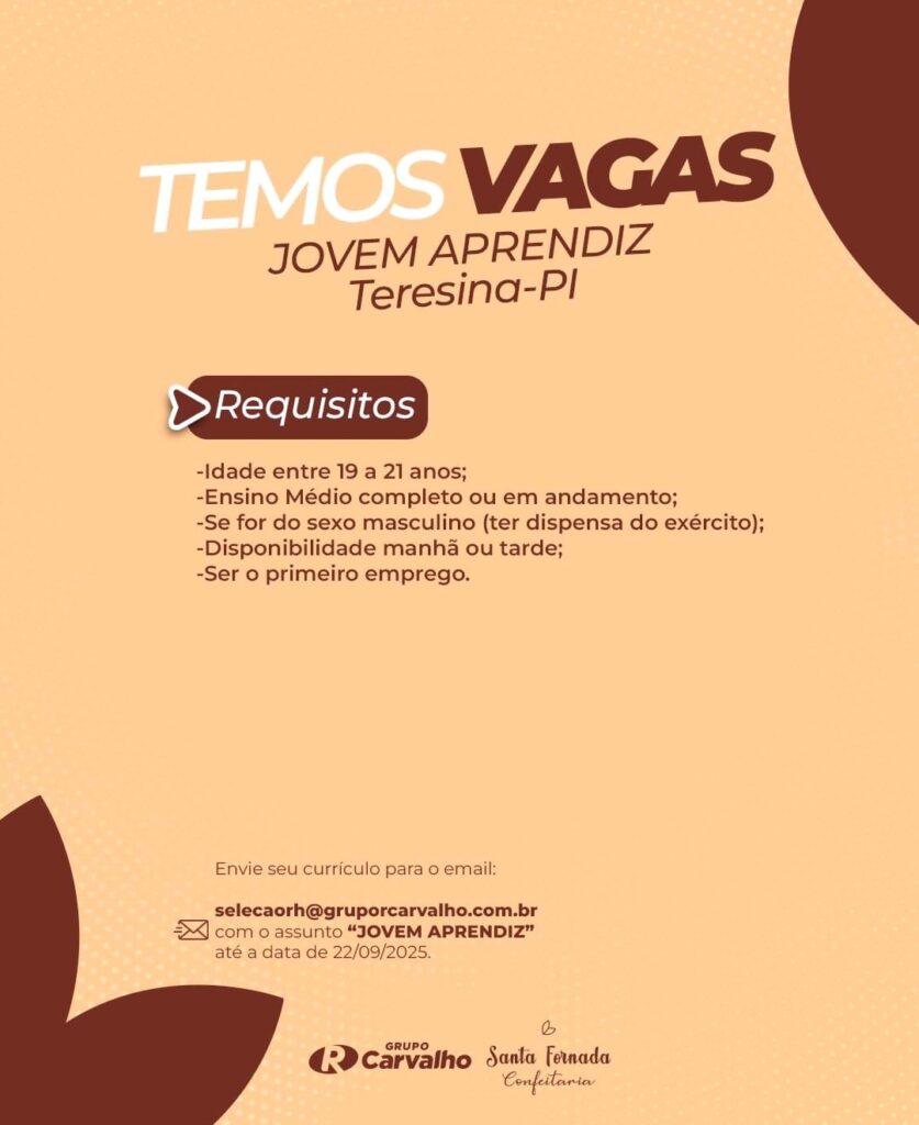 Vaga para Jovem Aprendiz