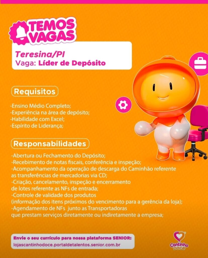 Vaga para Auxiliar de Depósito