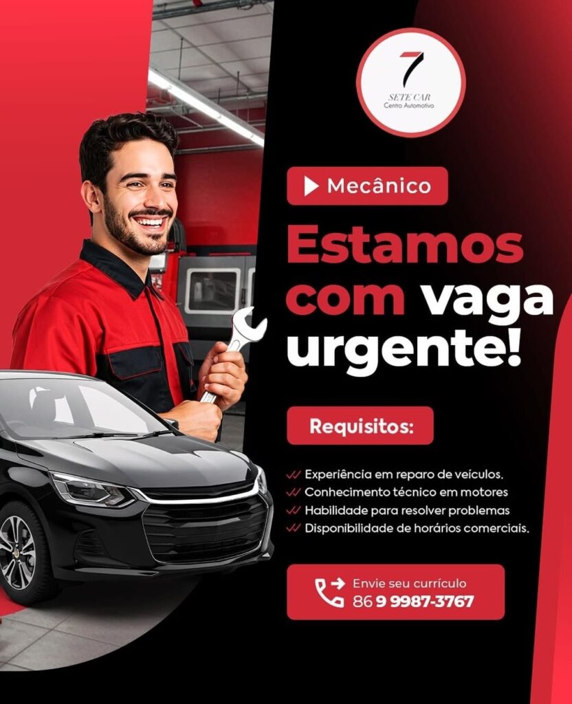 Vaga para Mecânico