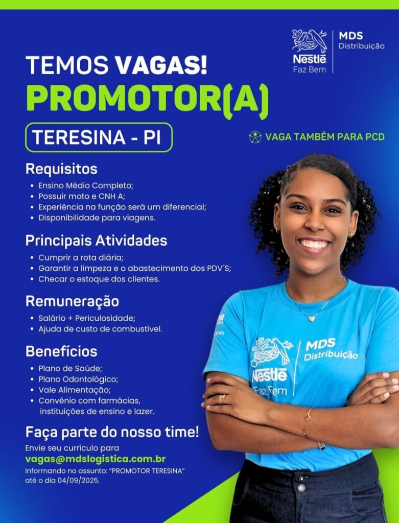 Vaga para Promotor(a)