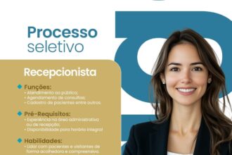 Vaga para Recepcionista
