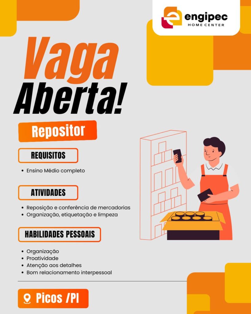 Vaga para Repositor em Picos