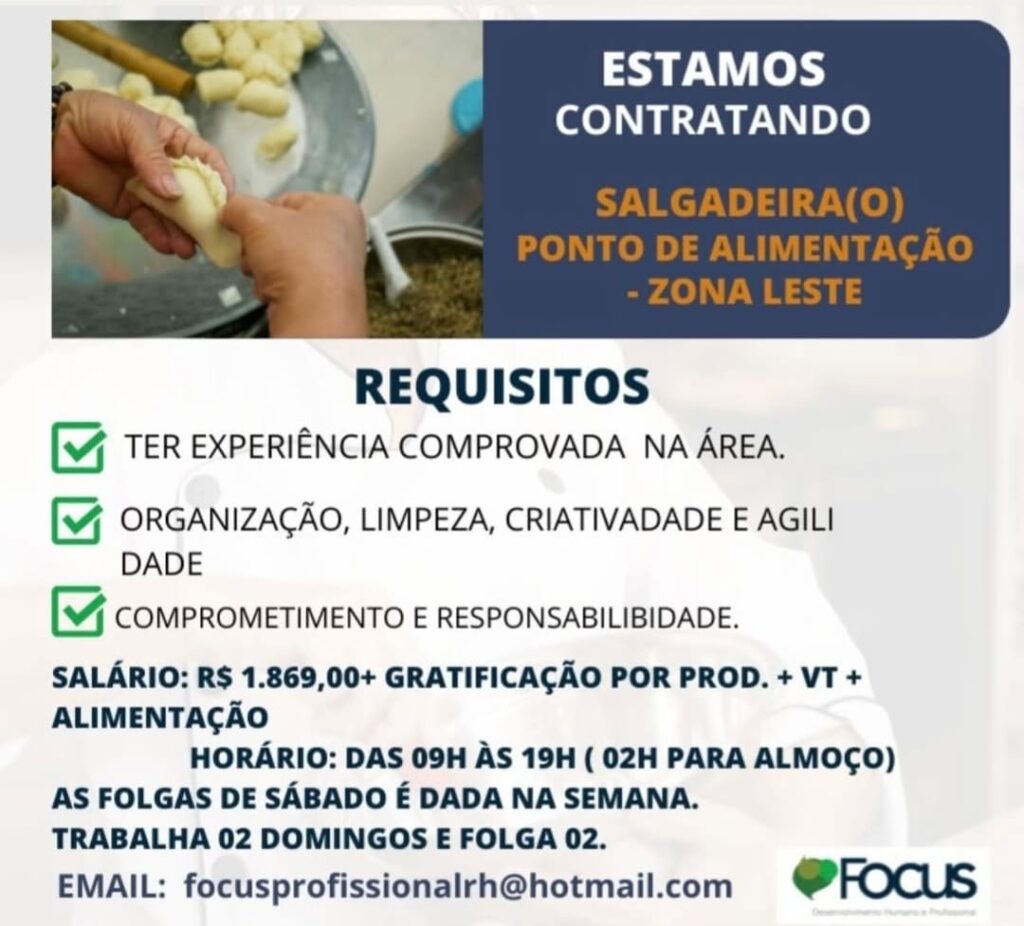 Vaga para Salgadeiro(a)