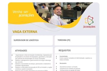 Vaga para Supervisor de Logística