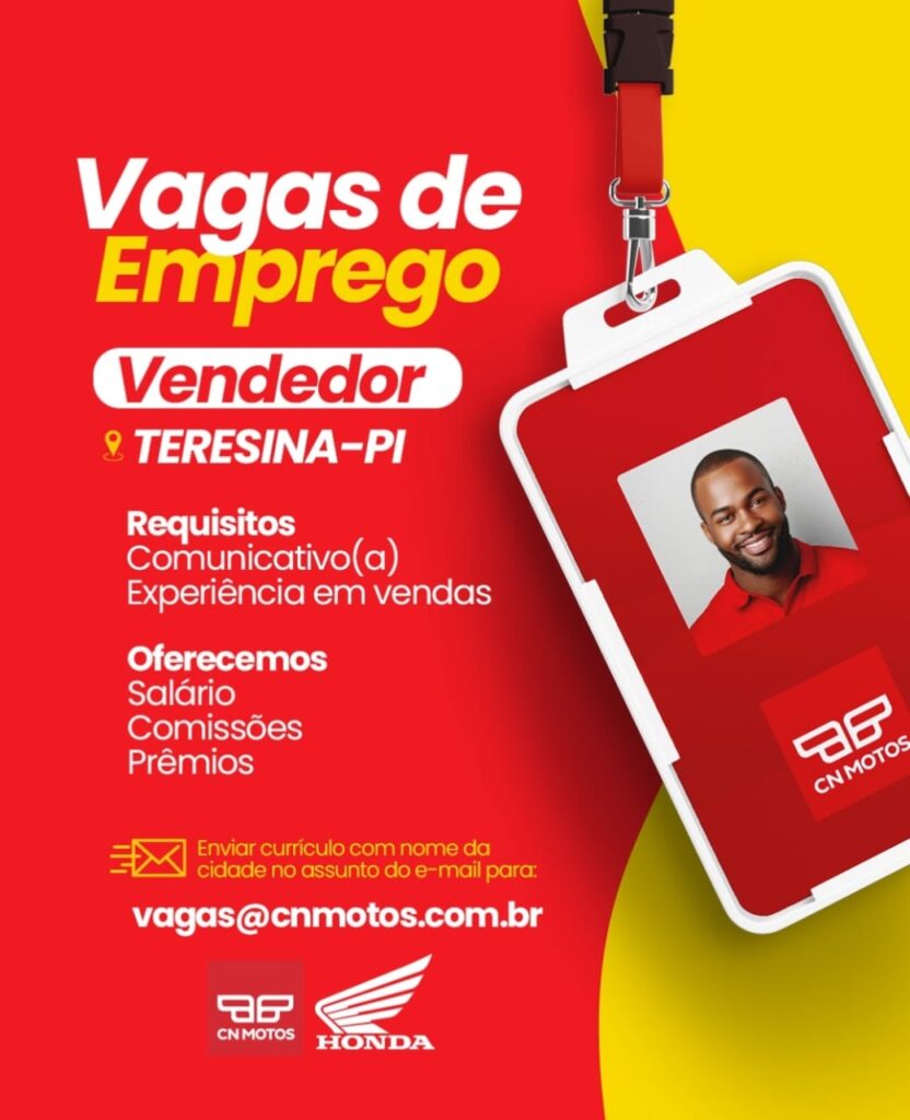 Vaga para Vendedor em Teresina