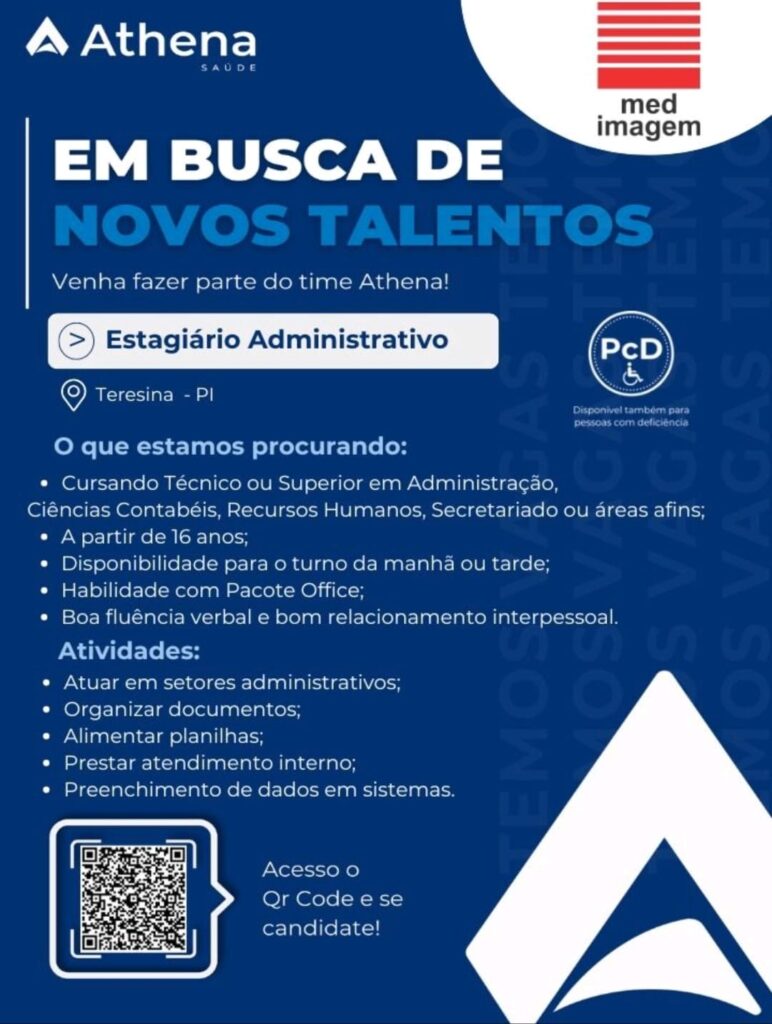 Vaga de Estágio para Administração