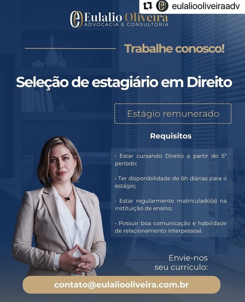 Vaga de Estágio para Direito