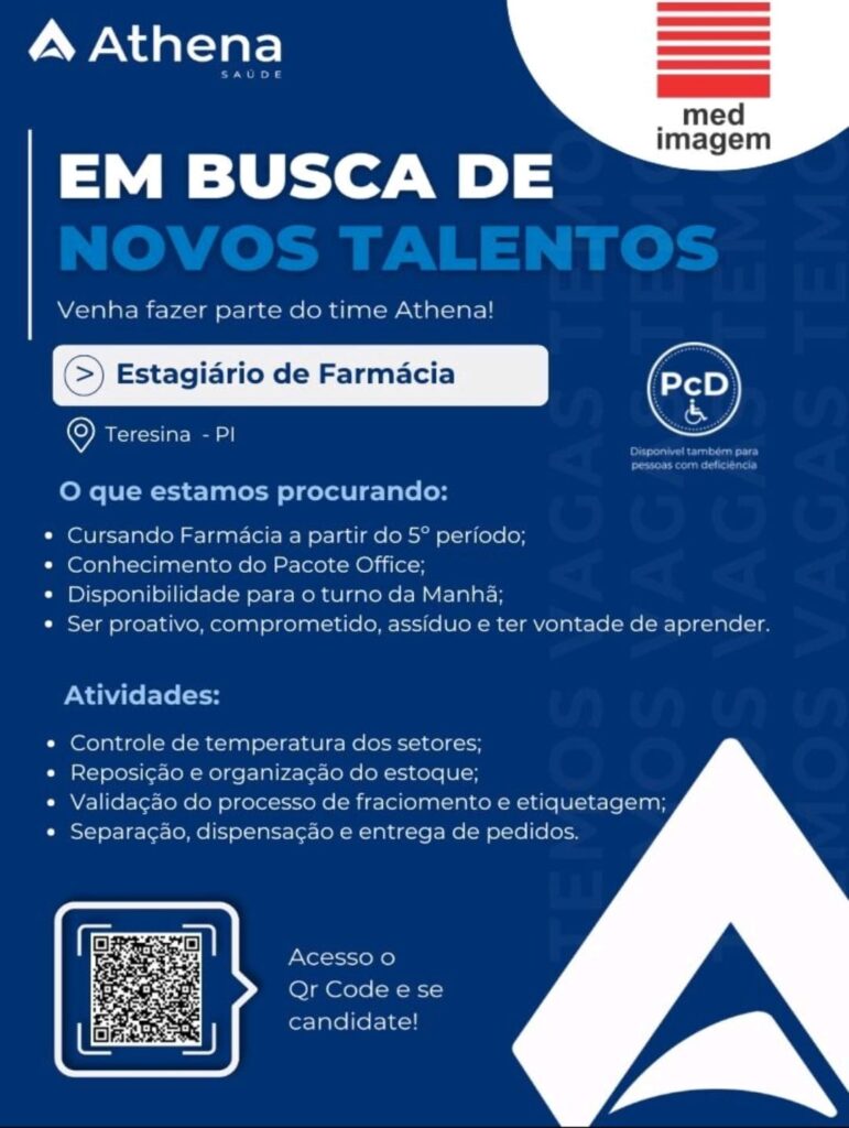 Vaga de Estágio para Farmácia