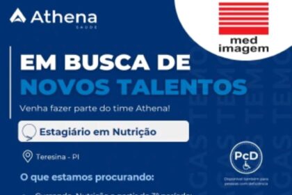 Vaga de Estágio para Nutrição