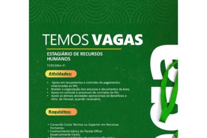 Vaga de Estágio para RH