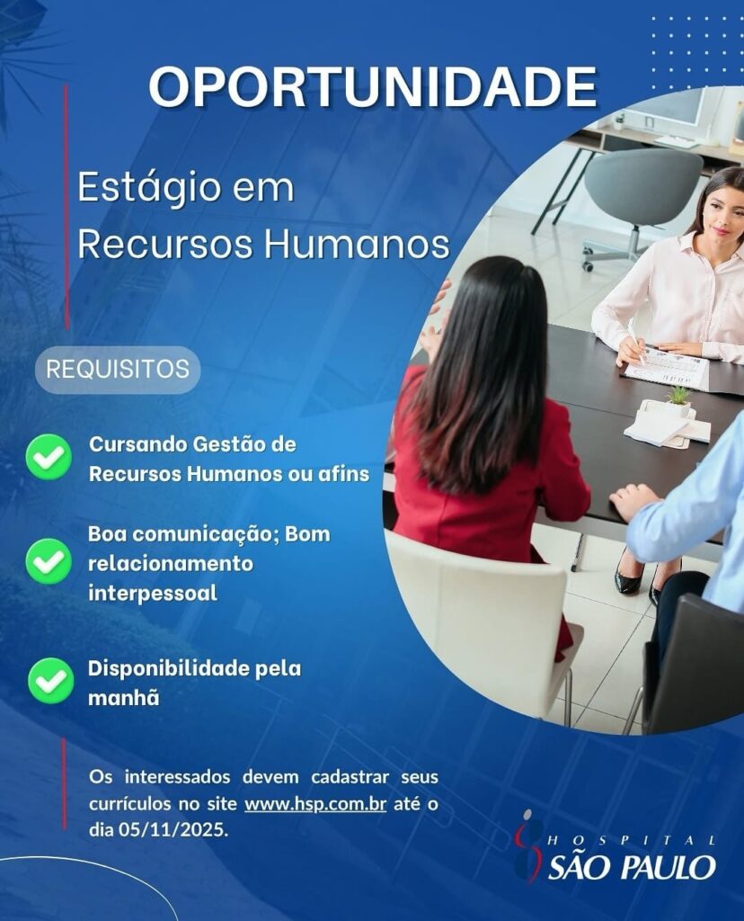 Vaga de Estágio para RH