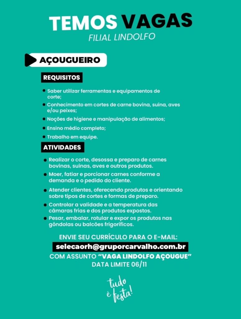 Vaga para Açougueiro 