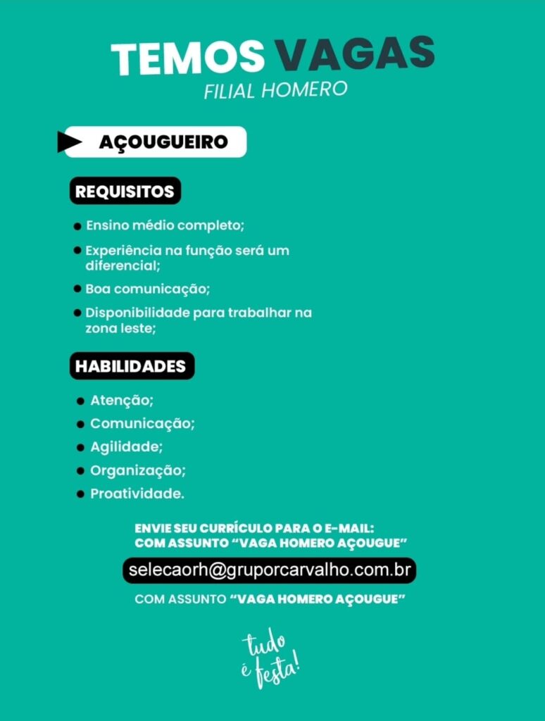 Vaga para Açougueiro