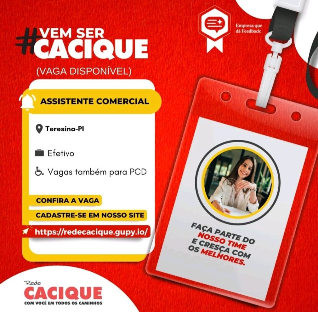 Vaga para Assistente Comercial