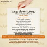 Vaga para Atendente de Cafeteria