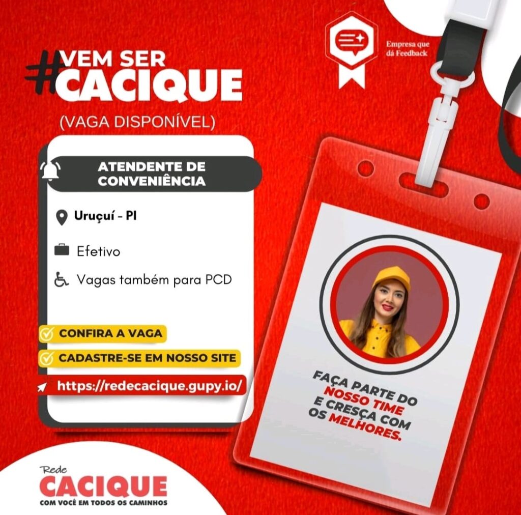 Vaga para Atendente de Conveniência em Uruçuí