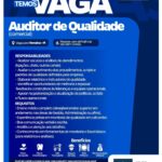 Vaga para Auditor de Qualidade