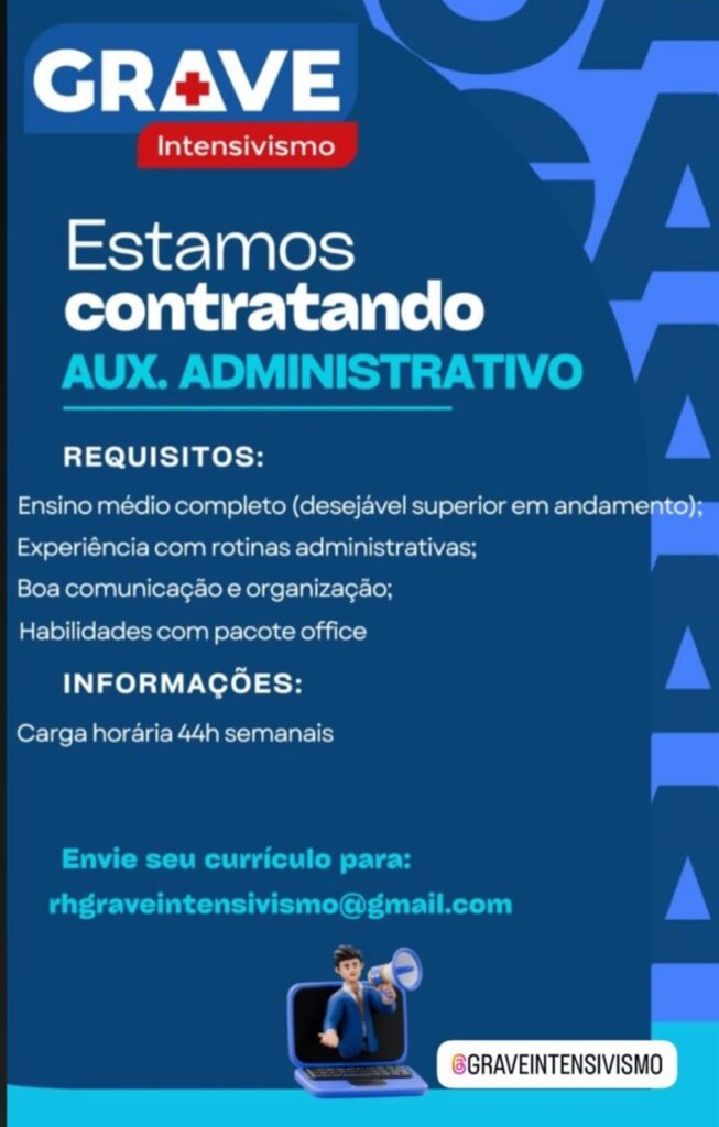 Vaga para Auxiliar Administrativo
