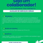 Vaga para Auxiliar de Serviços Gerais