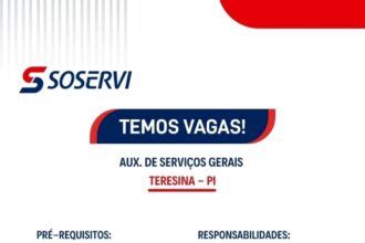 Vaga para Auxiliar de Serviços Gerais